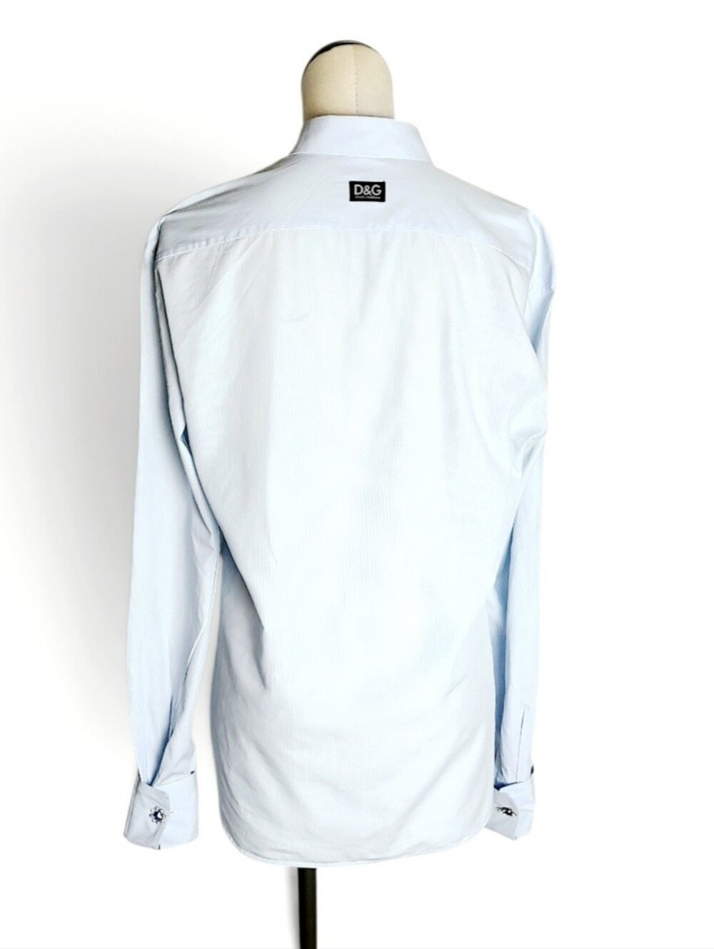 Rare D&G Dolce & Gabbana 1996 Fine Cotton Men's French Cuffs Shirt